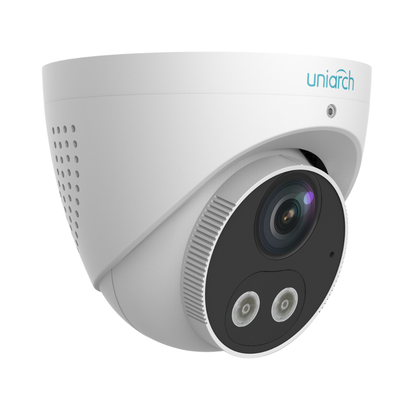 UNIARCH IPC-T1P5-AF28KC5MP HD INTELLIGENT LIGHT AND AUDIBLE WARNING FIXED EYEBALL NETWORK CAMERA
