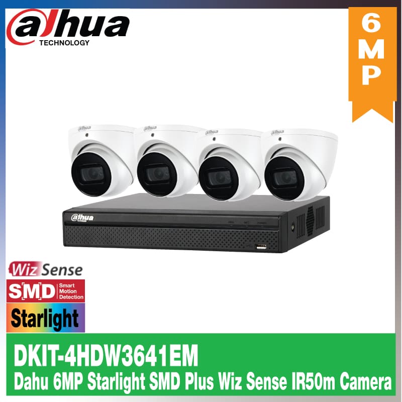 CCTV Camera Kits DAHUA CCTV Kits Dahua 6MP IP CCTV kits