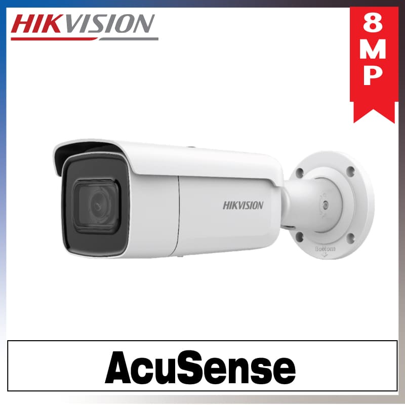 Hikvision 8MP Outdoor AcuSense Gen 2 Bullet Camera, H.265, WDR, 50m IR, IP67, 2.8mm 2CD2T86G22I2