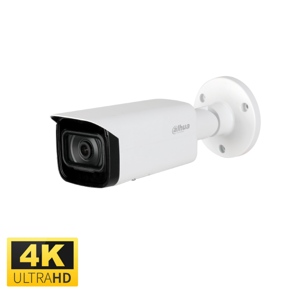 Dahua 8MP IP WDR IR Bullet Network Camera, 3.6mm,Audio supported,ICR,IVS,IP67,POE,IR 80m,Micro SD memory - CCTVGUY