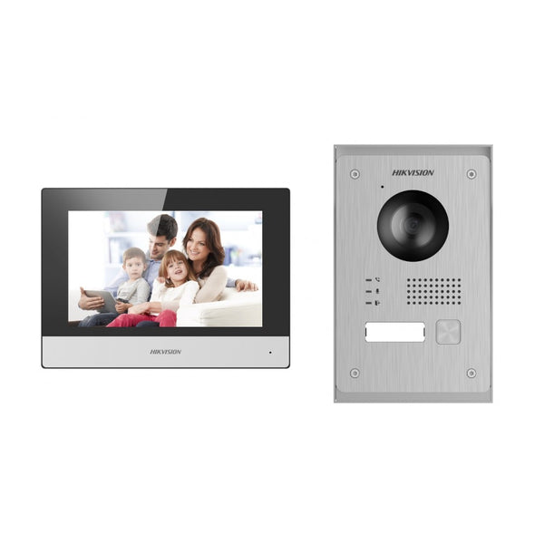 Hikvisison Villa Two Wire Kit DS-KIS703-P (upgrade old intercom Remotely check on the phone with wireless connect internet) - CCTVGUY