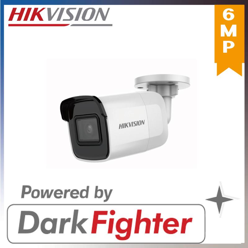 Hikvision 8x Hikvision 6MP Outdoor Mini Bullet Camera Powered by Darkfighter + 4CH 4K NVR Recorder Kits (HKIT-6mp-8-2CD2065G1)
