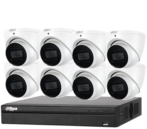 Dahua 6MP KIts 8 x 6MP SMD Plus, Wiz Sense, Starlight Camera + 4K 8ch NVR kits DKIT-8HDWDH-IPC-HDW3666EMP-S-AUS