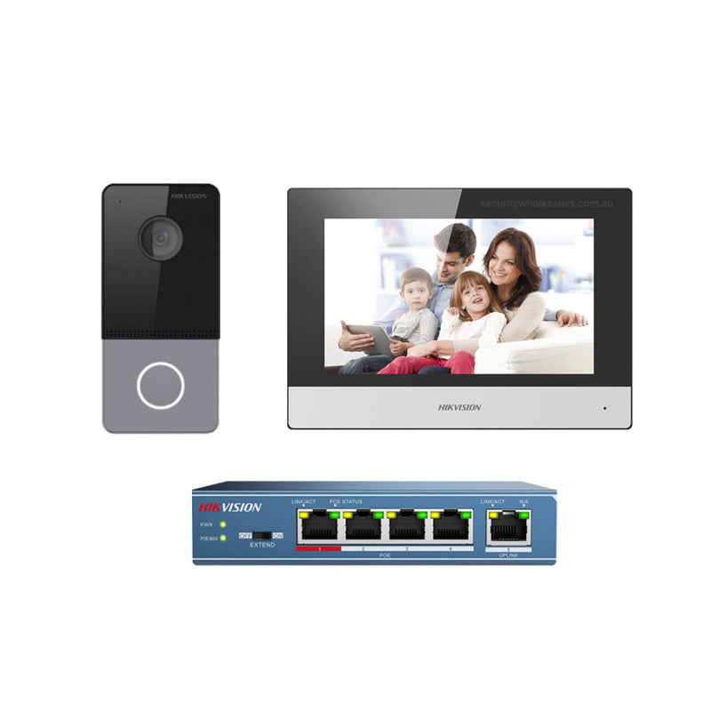 Hikvision Gen2 IP 1 Button Villa Intercom Kit - CCTVGUY