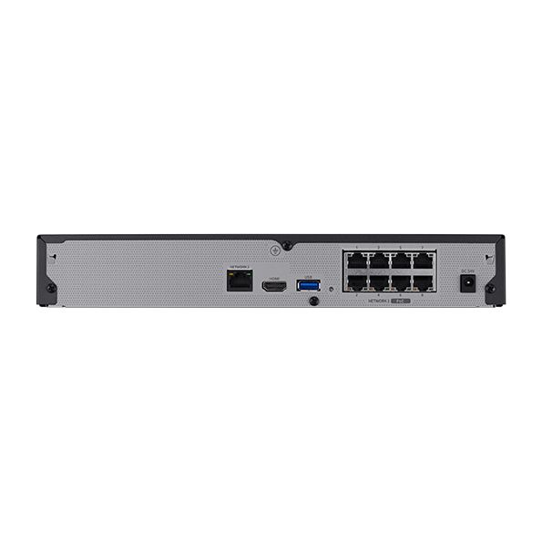 Samsung 8ch NVR WISENET Q Series NVR v2, 8CH, 8MP with PoE switch, No HDD included CT-QRN-830S