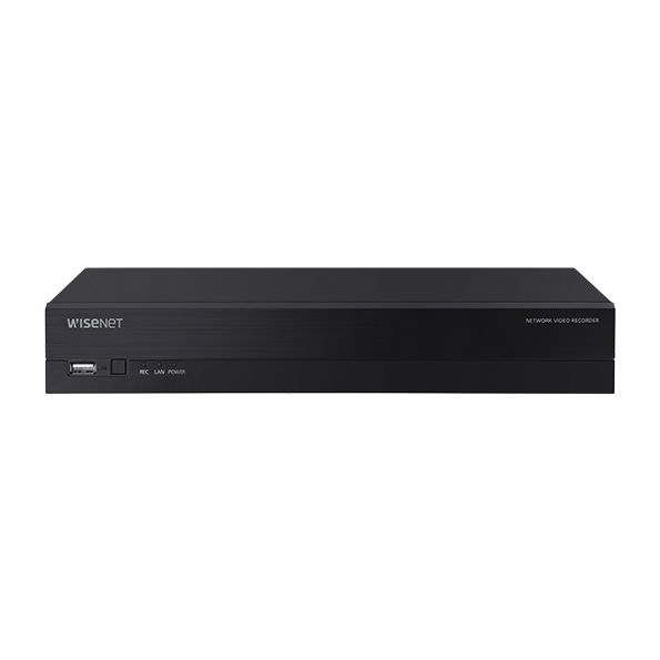 Samsung 8ch NVR WISENET Q Series NVR v2, 8CH, 8MP with PoE switch, No HDD included CT-QRN-830S